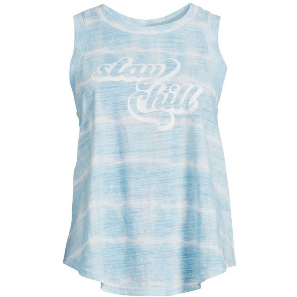 Secret Treasures Womens Sleep Tank Top Small 4-6 New with Tags Stay Chill Blue